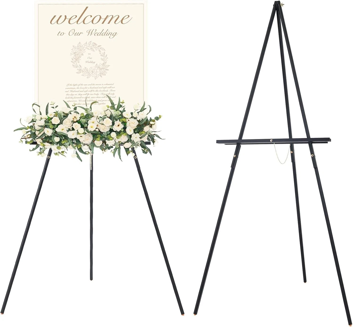 Meeden Display Floor Easel – Svartur – 64"   1.60