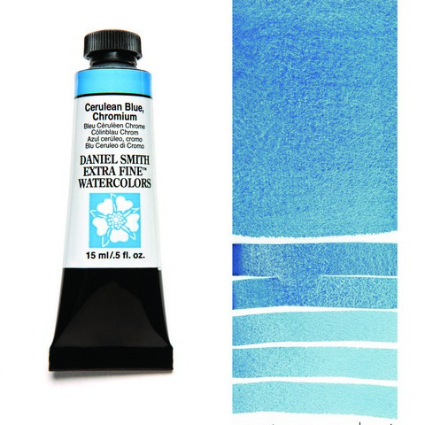 Daniel Smith Vatnslitur 15ml - Cerulean Blue Chromium