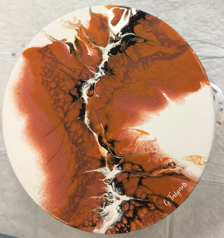 Akrýl Pouring – Fluid Art – Námskeið mynd 1