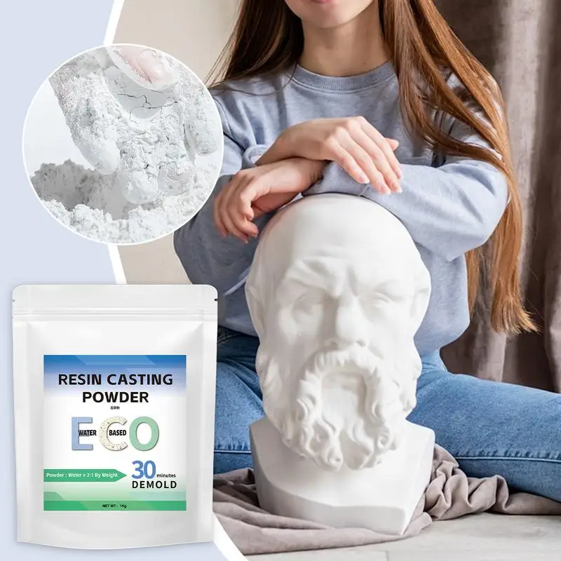 Resin casting powder (Gifsteypuduft) – Sterkt gifs 1 kg - smámynd 11