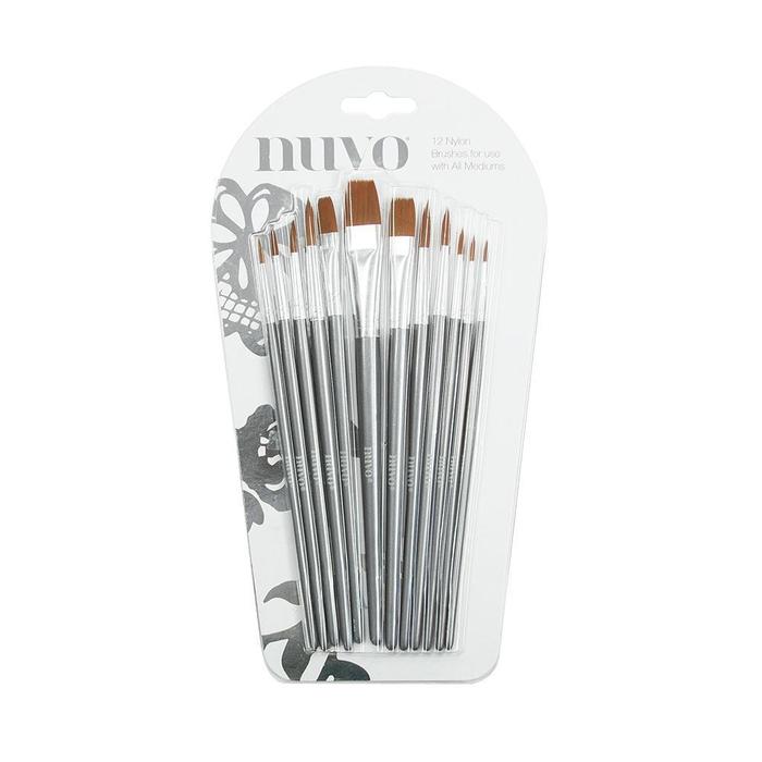 Nuvo málningarpenslasett – 12 stk 
