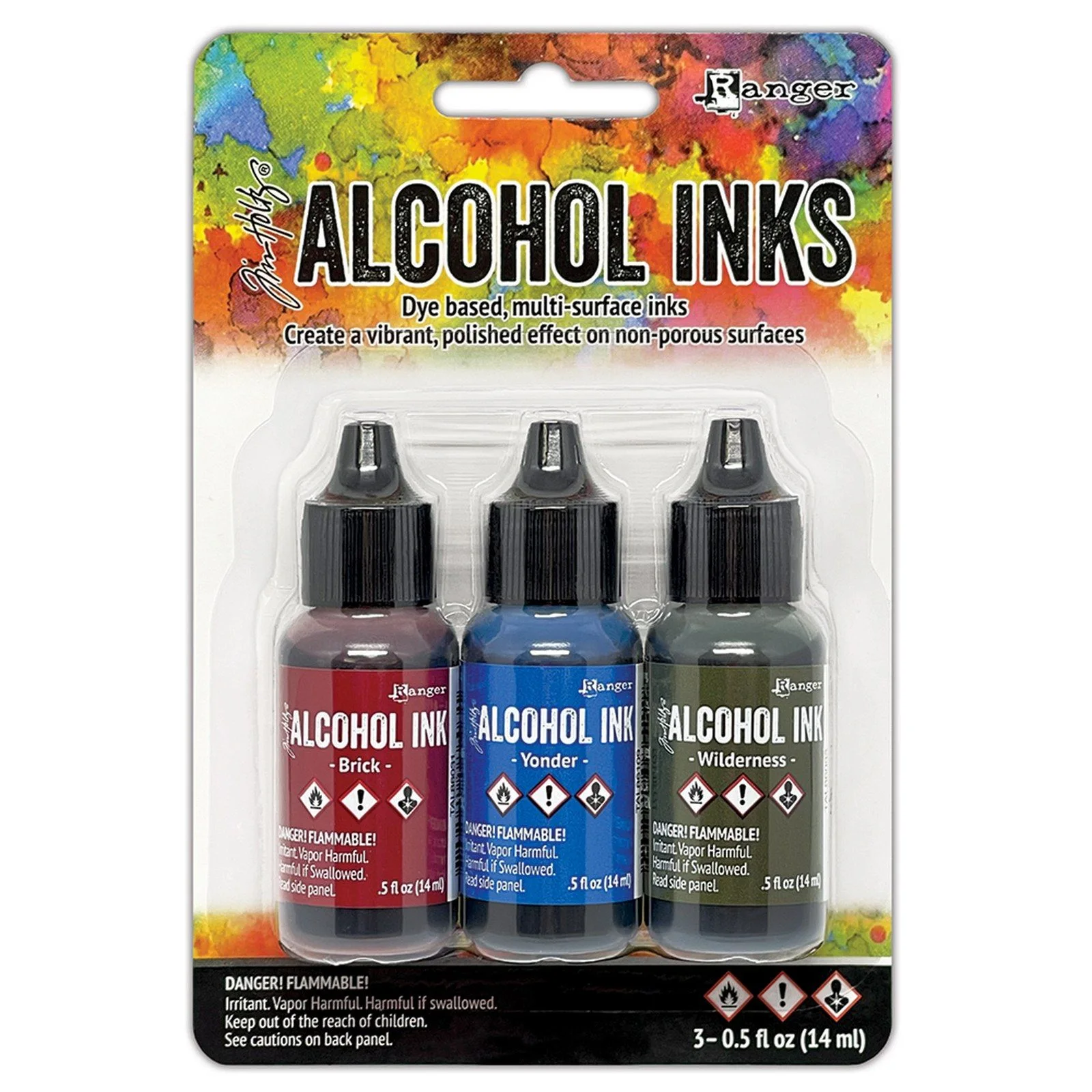 Tim Holtz Alcohol Ink Kit Expedition 3pcs