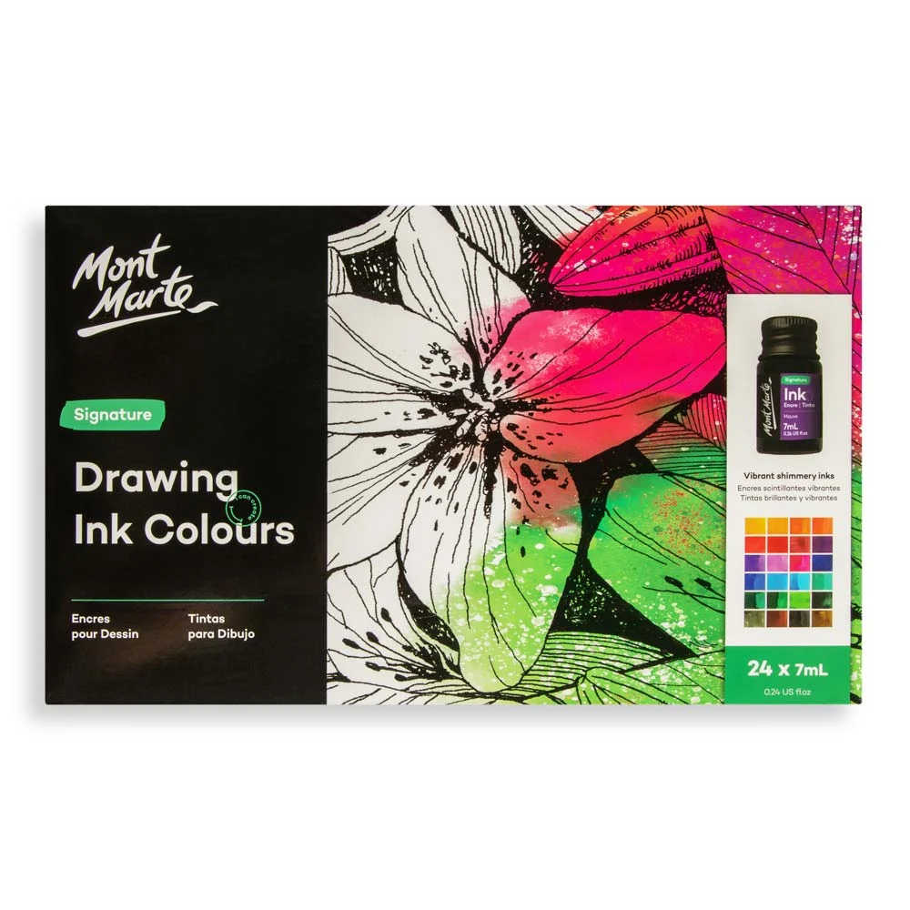 Teikniblek - Drawing Ink Colours Signature 24pc x 7ml 