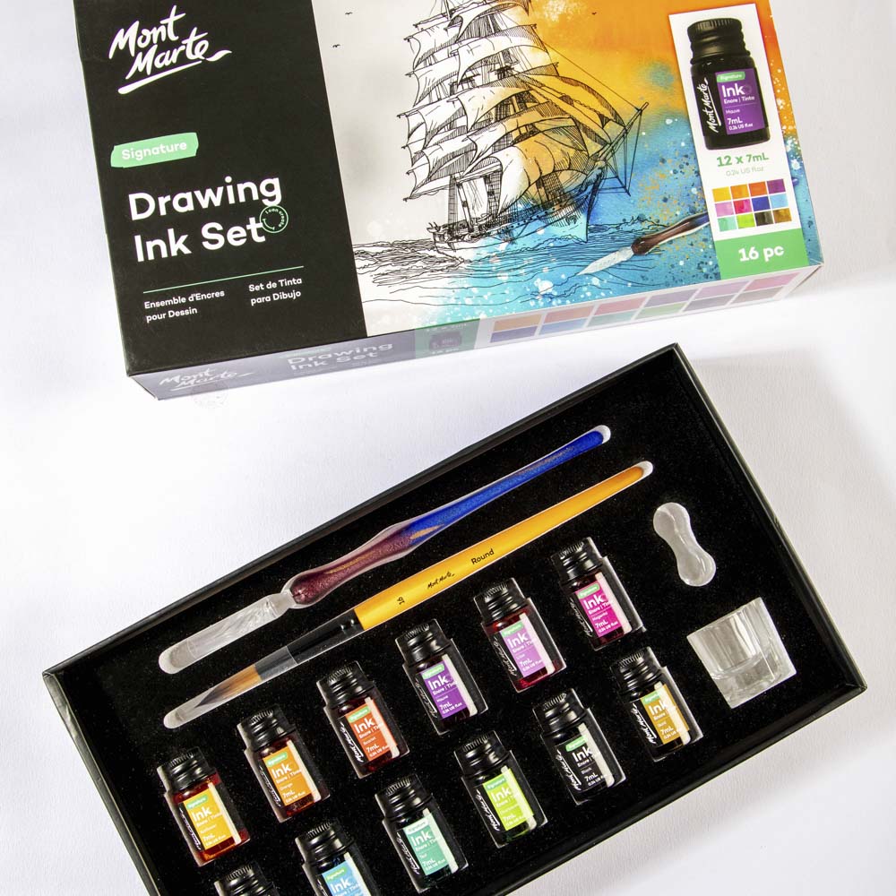 Teikniblek - Drawing Ink Set Signature 16pc - 2