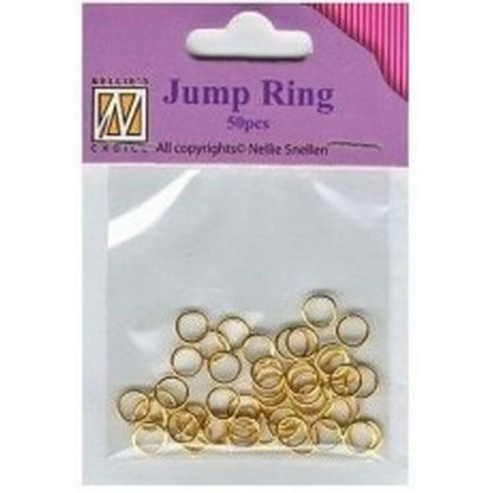 Hringir 6 x 0.7 mm - Jump Ring Gylltir 50 stk - 1