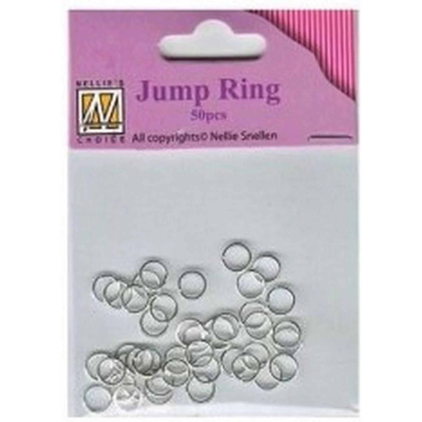 Hringir 6 x 0,7 mm silfur 50 stk Jump Rings - 1