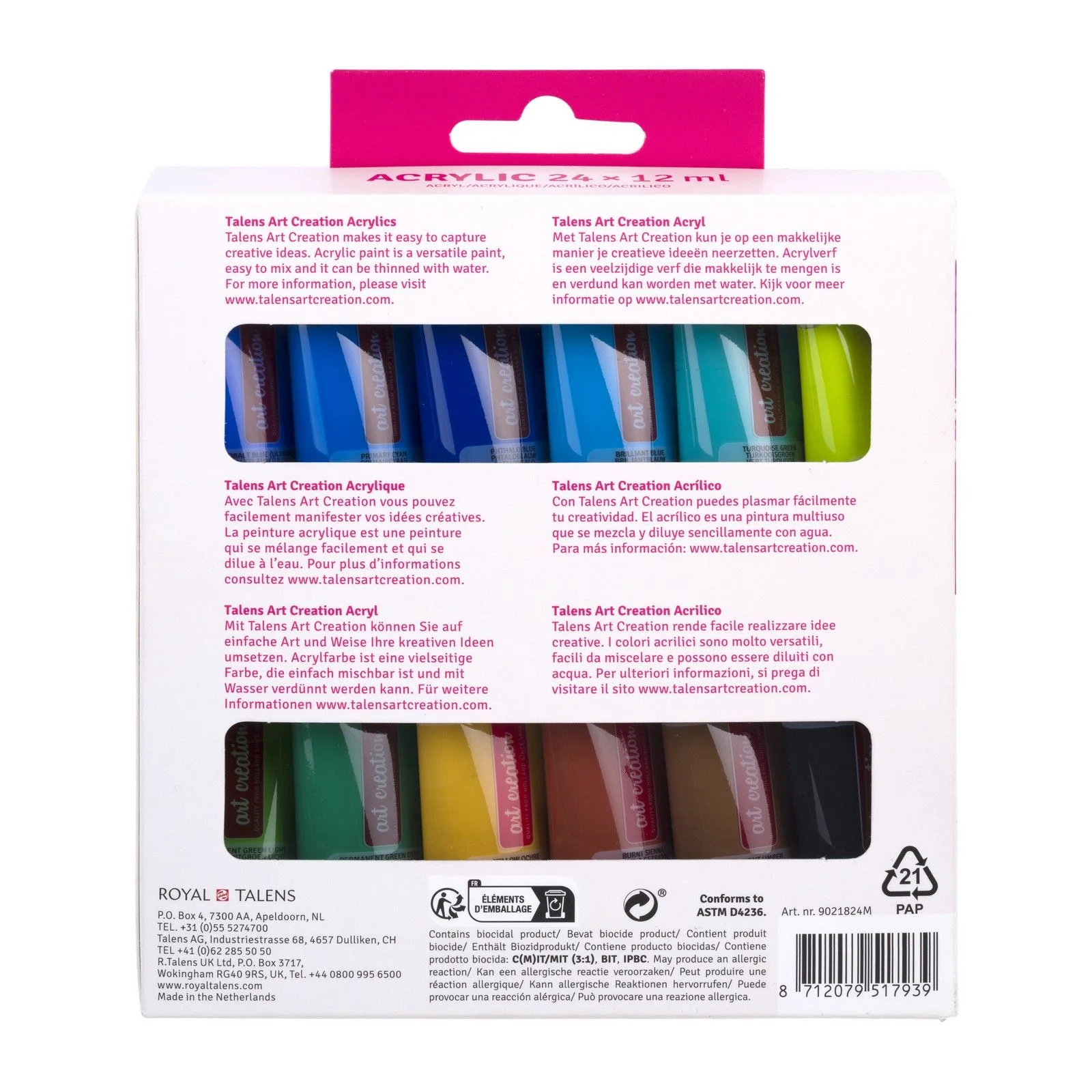 Talens Art Creation • Acrylic Paint Set 24x12ml - 2
