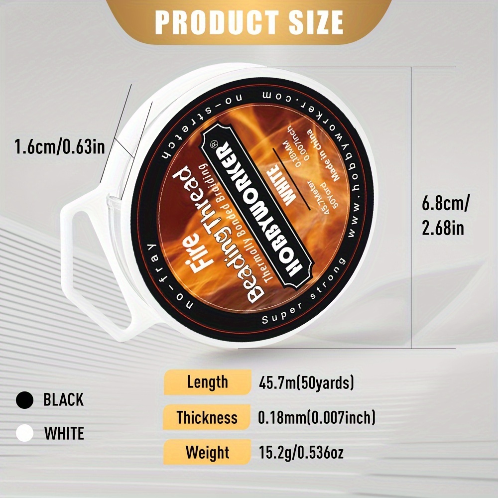 Fireline perluþráður hvítur 0,18 mm — 45,7 m - 2