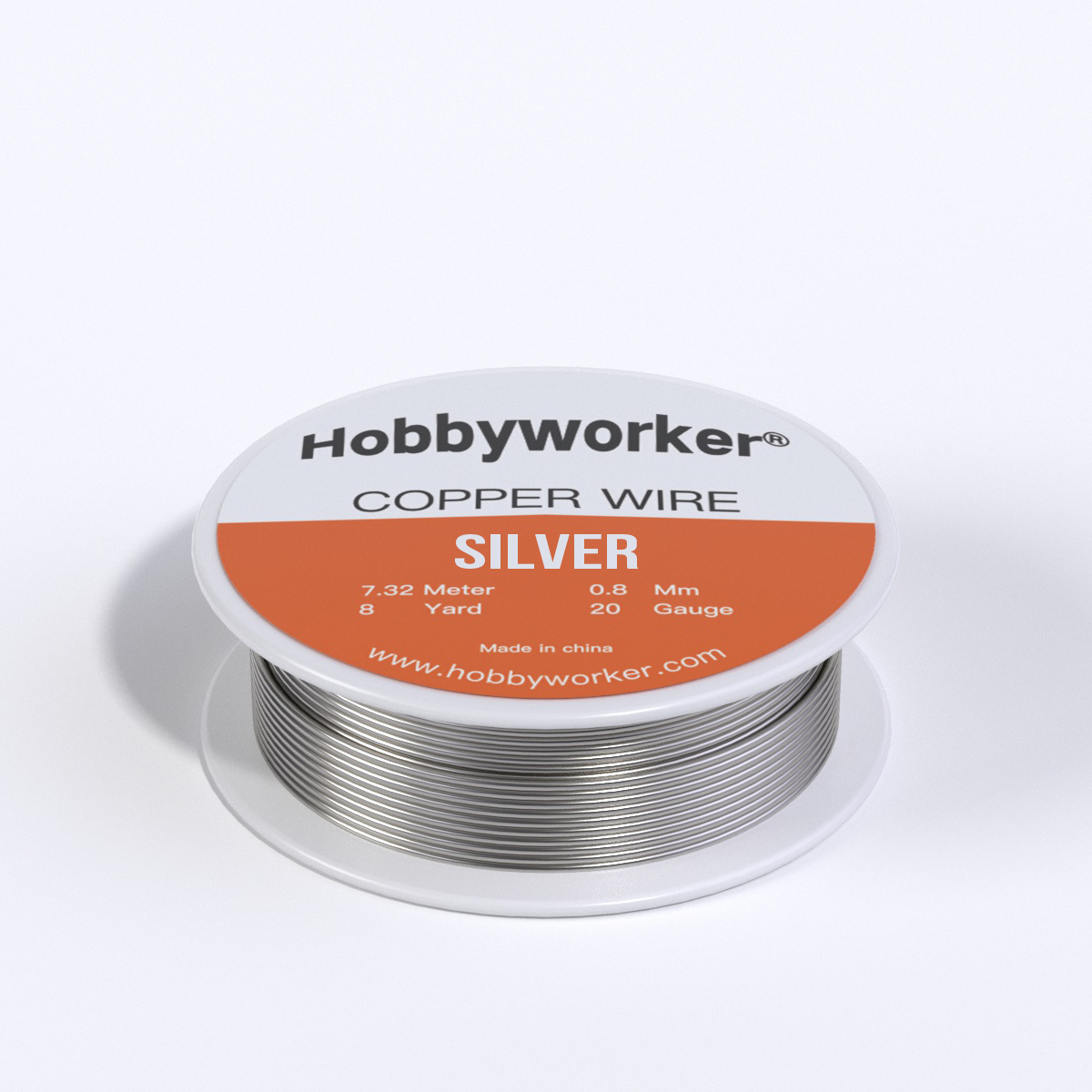 Koparvír silfurhúðaður 0,4 mm (26g) — 27,4 m