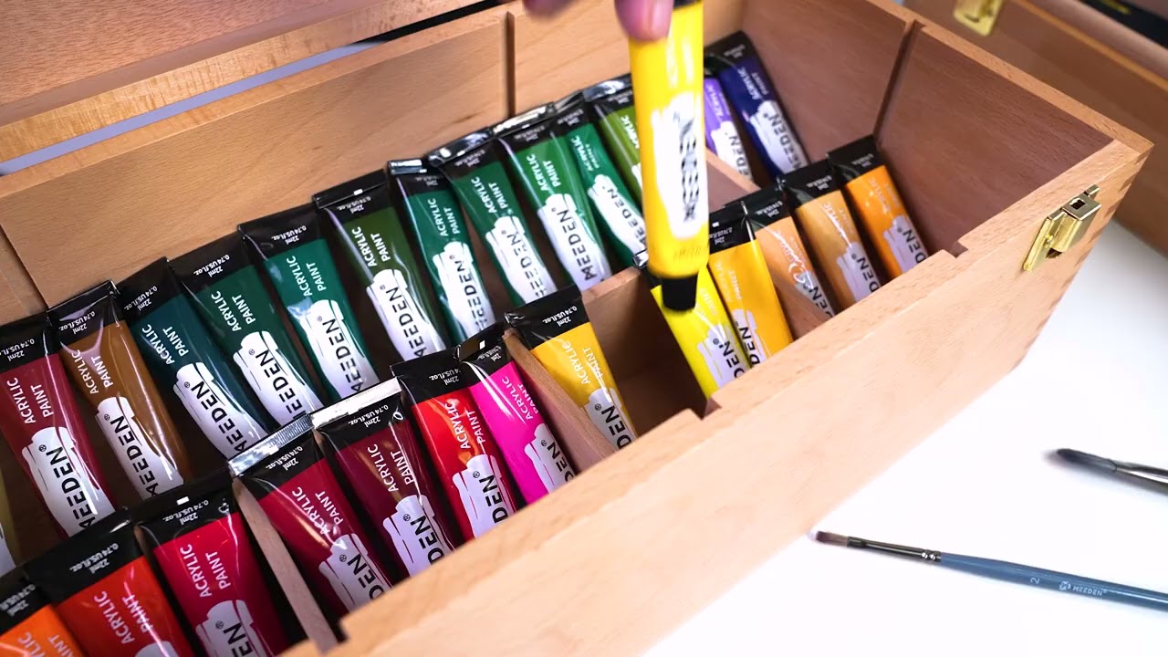 Meeden Medium Art Supply Storage Box – Náttúrulegur (beyki)