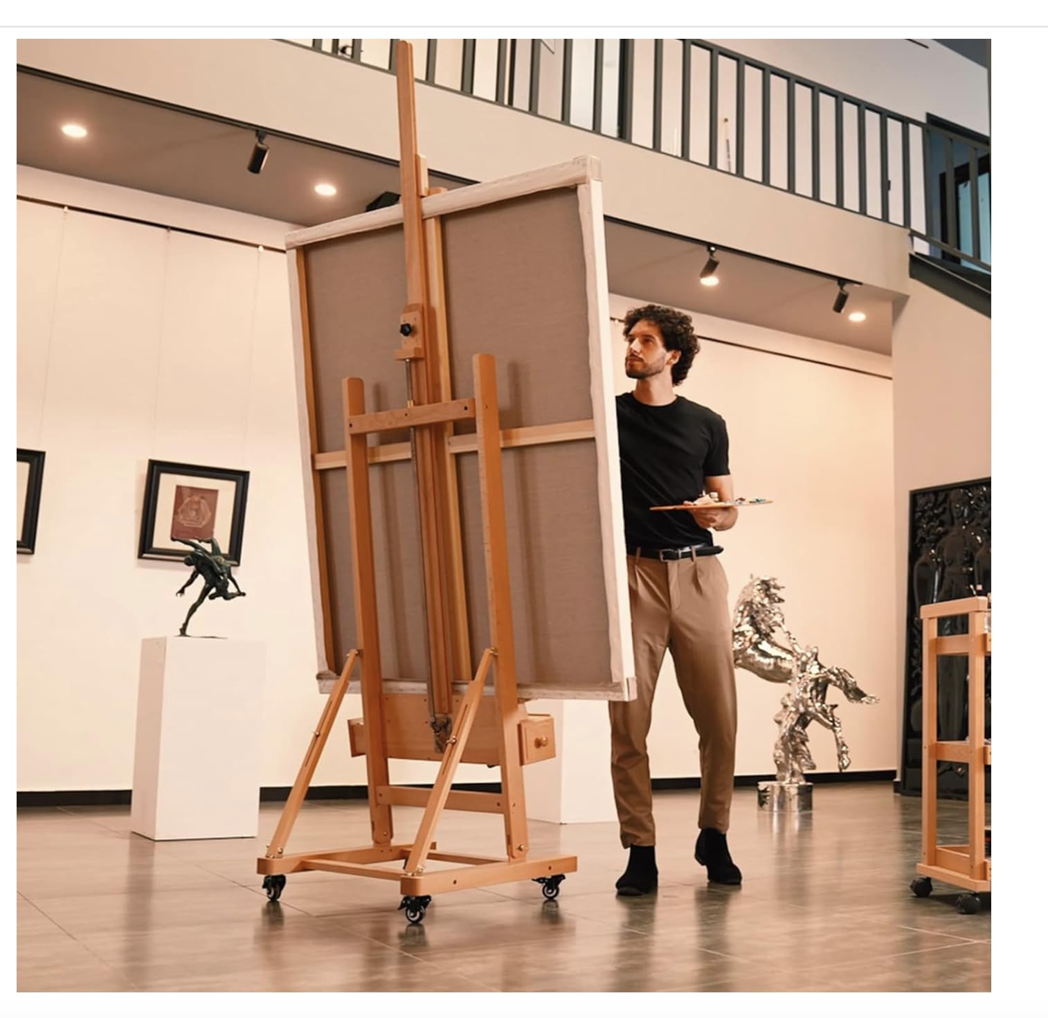 Meeden Deluxe Crank Easel – Dökkvalhneta