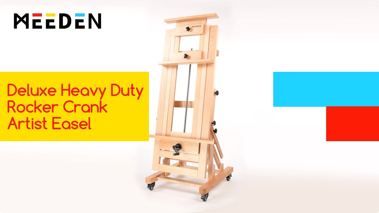 Double Rocker Crank Heavy Duty Studio Easel
