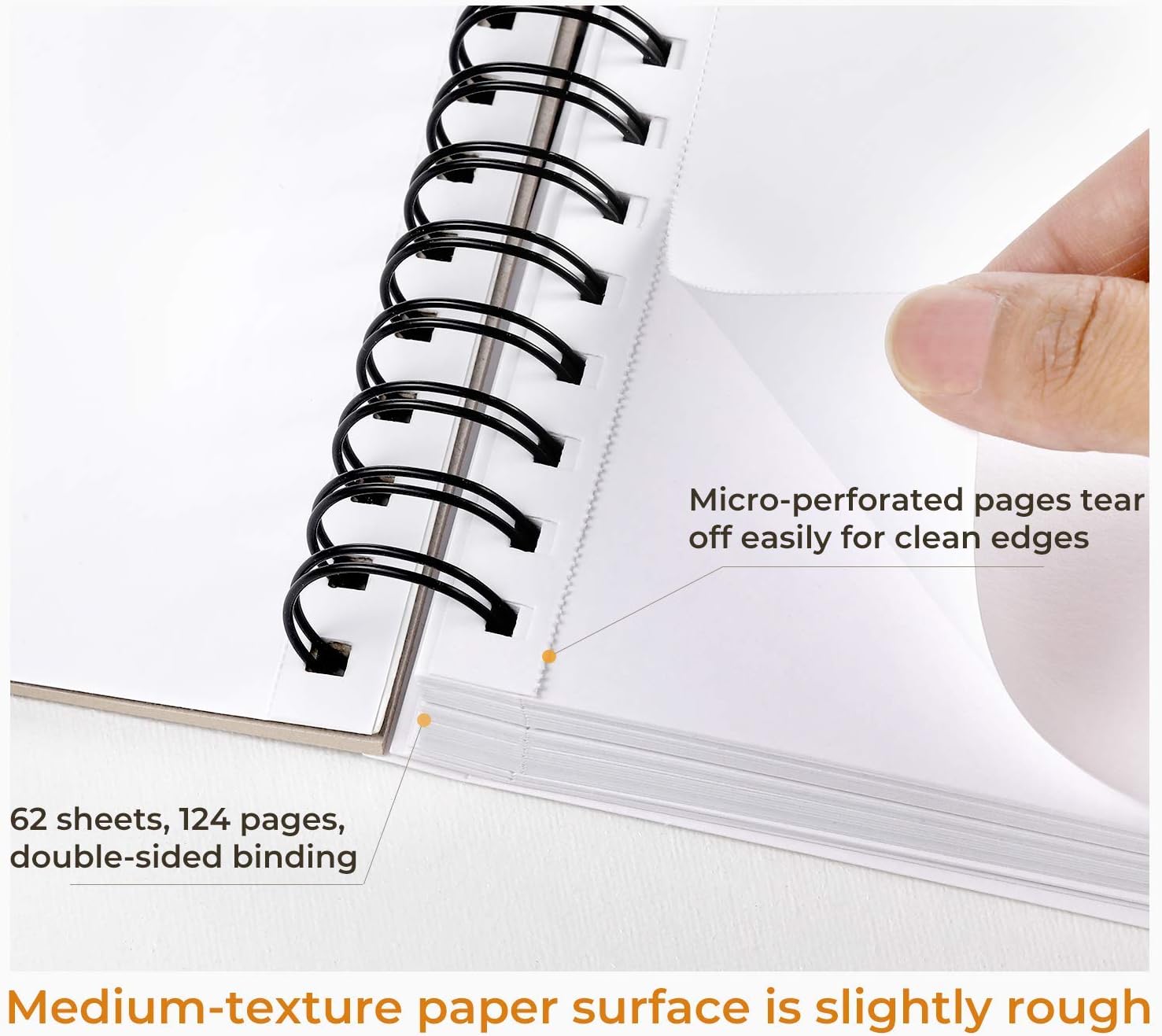 Ohuhu Mix Media Pad – 21x21 sm – 62 blöð – 200 g/m² - smámynd 2