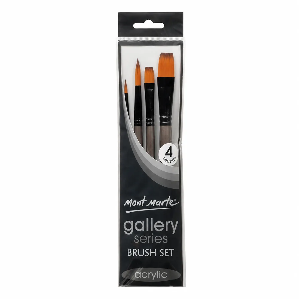Gallery Series Brush  Set Acrylic 4 pcs