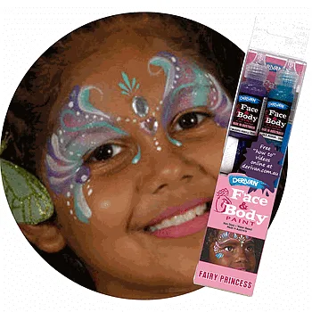 Andlitsmálning Fairy Princess sett