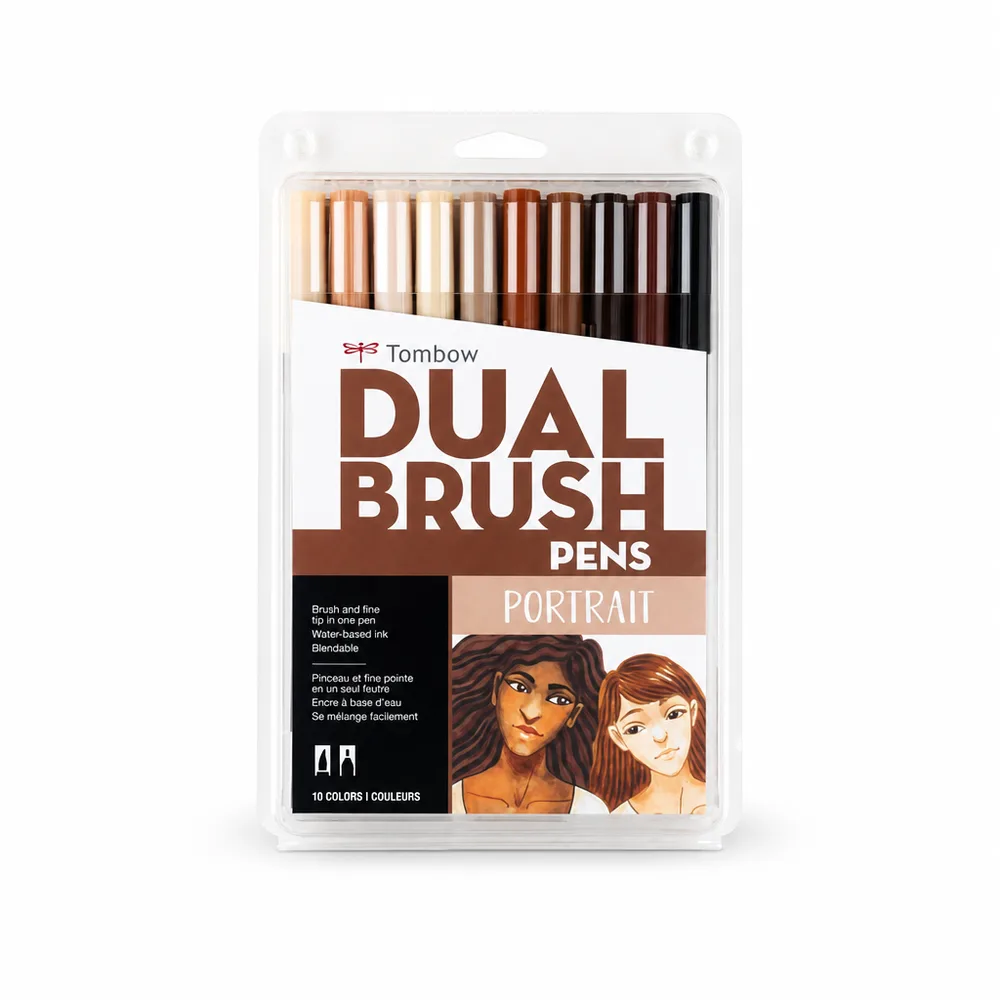 Tombow Dual Brush Pens – 10 stk, Portrait