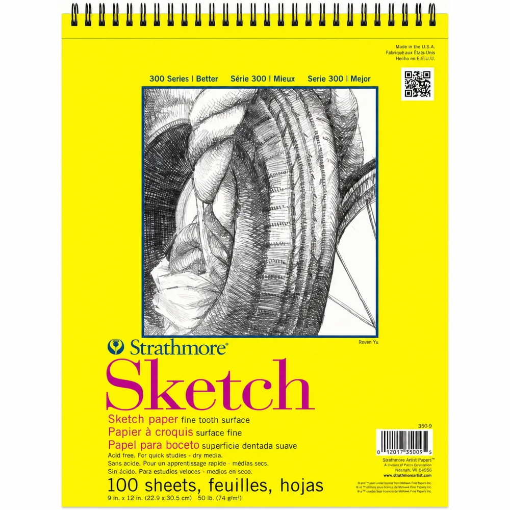 Strathmore 300 Series Sketch A4 – Teikniblokk 100 bls