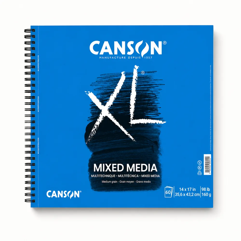 Canson XL Mix Media skissubók 14x17" – 60 blöð