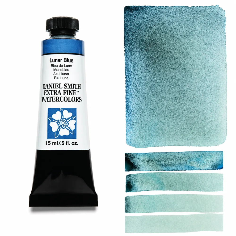 Daniel Smith Extra Fine vatnslitir 15ml – Lunar Blue - 1