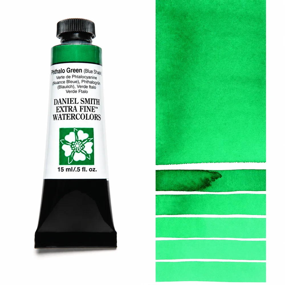 Daniel Smith Extra Fine vatnslitir 15ml – Phthalo Green (Blue Shade)