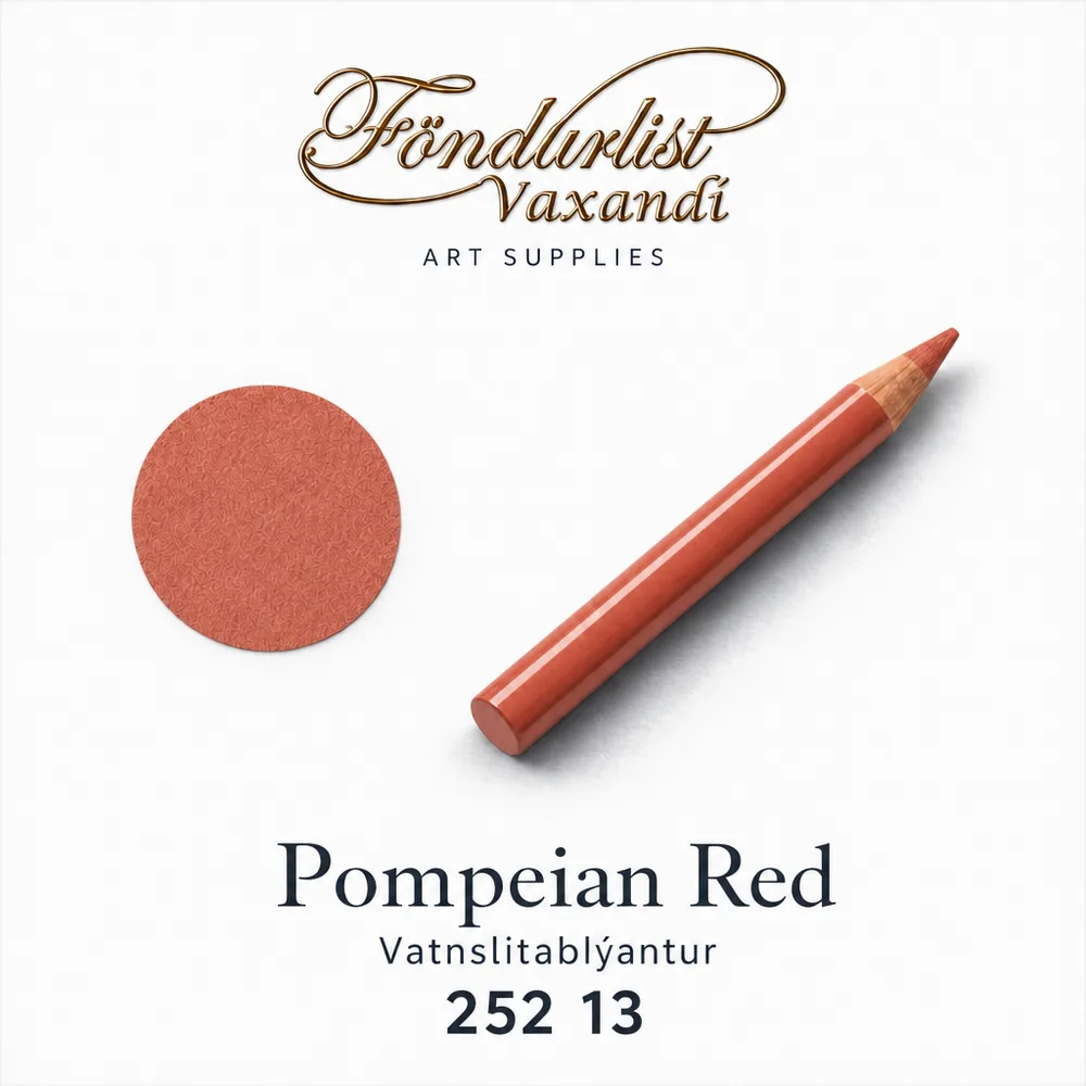Aqua Monolith vatnslitablýantur í litnum Pompeian Red