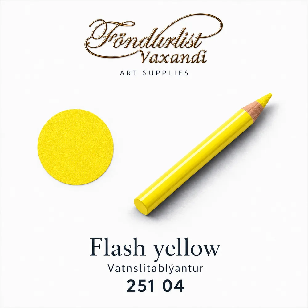 Aqua Monolith vatnslitablýantur í litnum Flash yellow