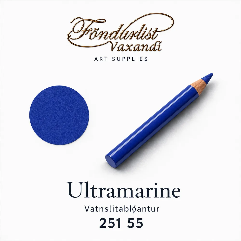 Aqua Monolith vatnslitablýantur í litnum Ultramarine