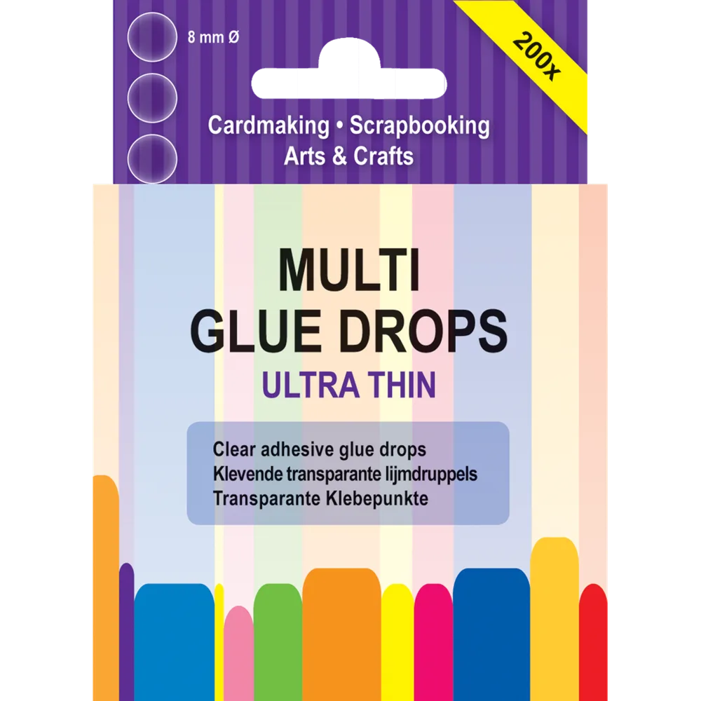 Multi Glue Drops límdropar 8 mm – 200 stk (3.3150) - 1