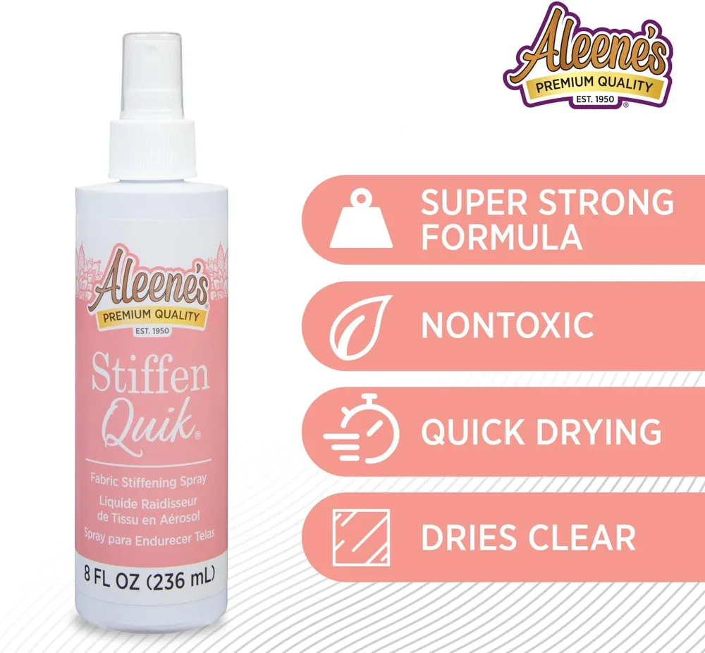 Stífelsi – Aleene’s Stiffen-Quik Fabric Stiffening Spray (236 ml)