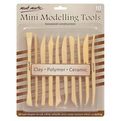 Leir verkfæri - Clay modeling tools 10 stk