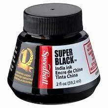 Speedball Super Black India Ink blek