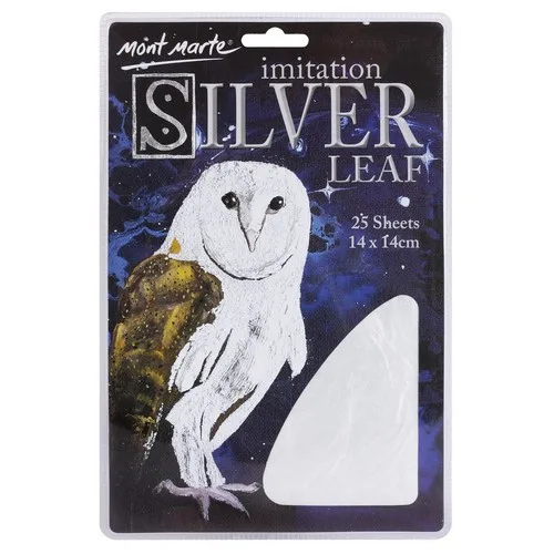 Blað silfur - Silver leaf - Imitation 25 arkir