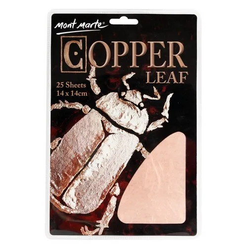 Blað kopar - Copper leaf - Imitation 25 arkir