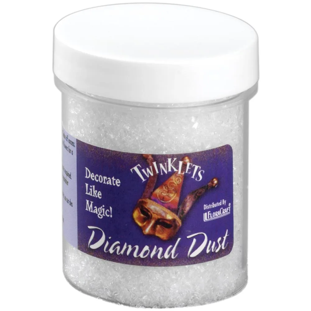 Gler glimmer - fínt gler - Diamond Dust