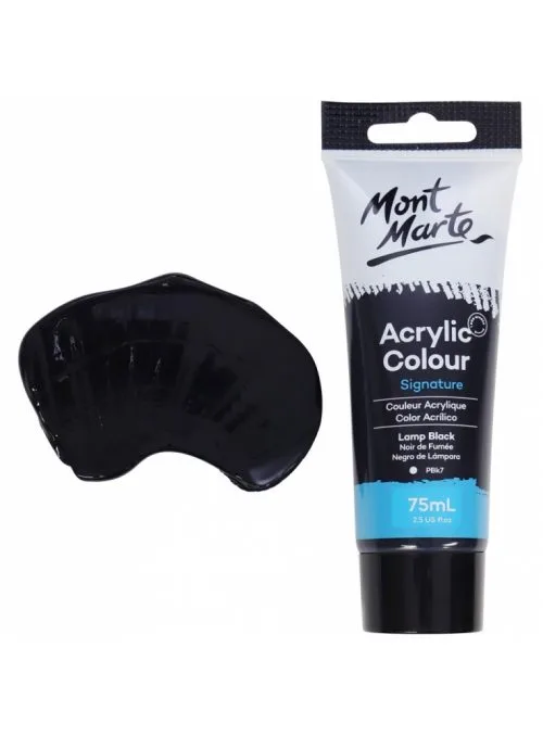 Akríl Málning 75 ml -  Lamp Black
