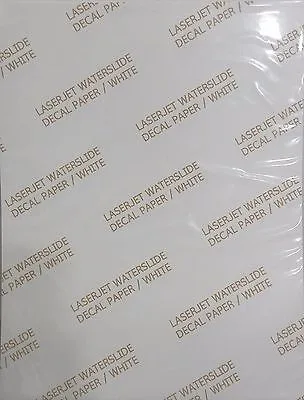 Límmiðapappír A4 Hvítur - Laser Decal Paper 2 arkir