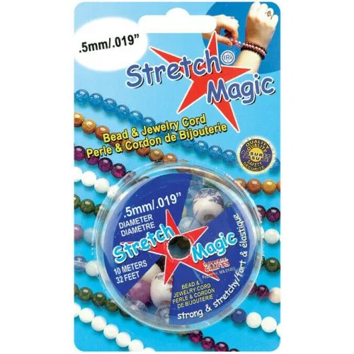 Stretch Magic Bead and Jewelry Cord .5mm - Glær 5 Meters/Pkg
