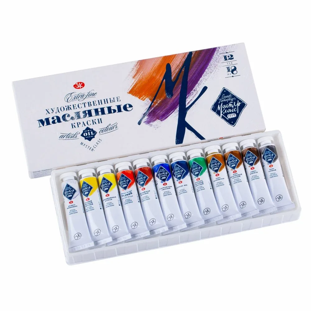 Masterclass Olíulitir - Byrjandasett 12 x 18 ml