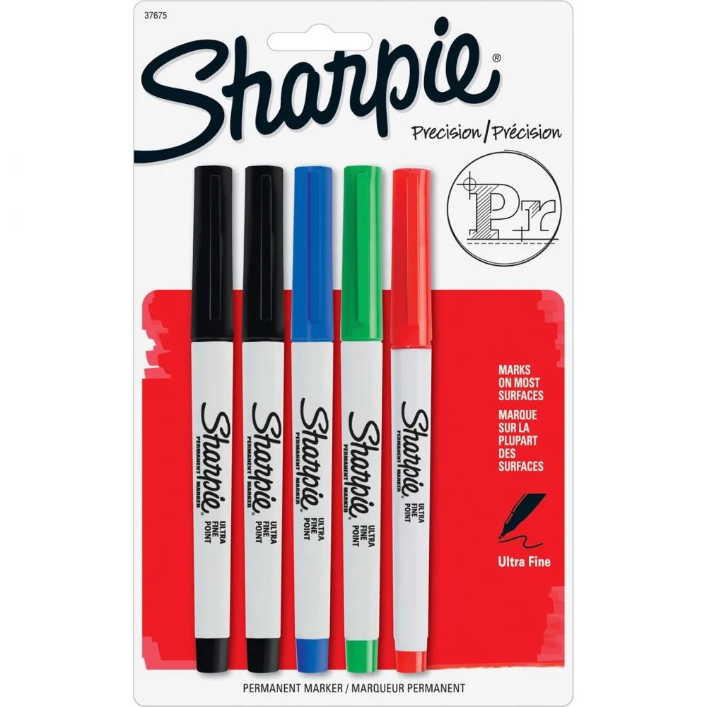 Sharpie Ultra Fine Point Permanent Markers 5/Pkg