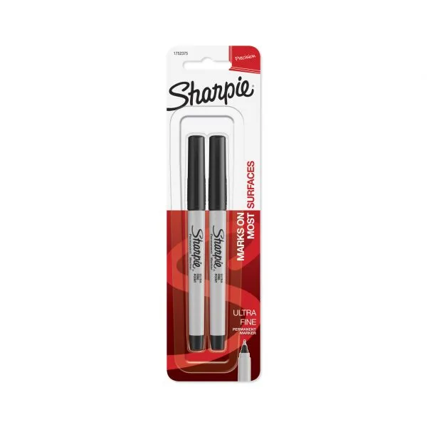 Sharpie Ultra Fine Svartur 2 stk