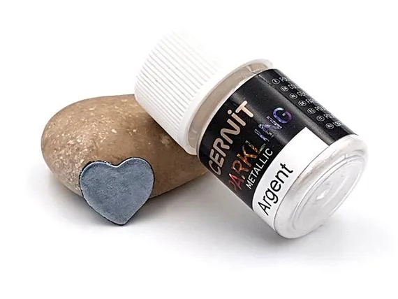 Sparkling Silver Metallic  fyrir leir 5 gr