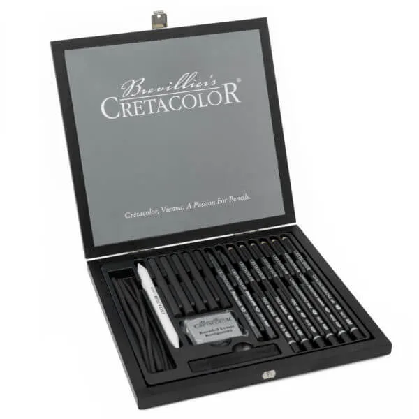 Charcoal and Drawing set 20 stk