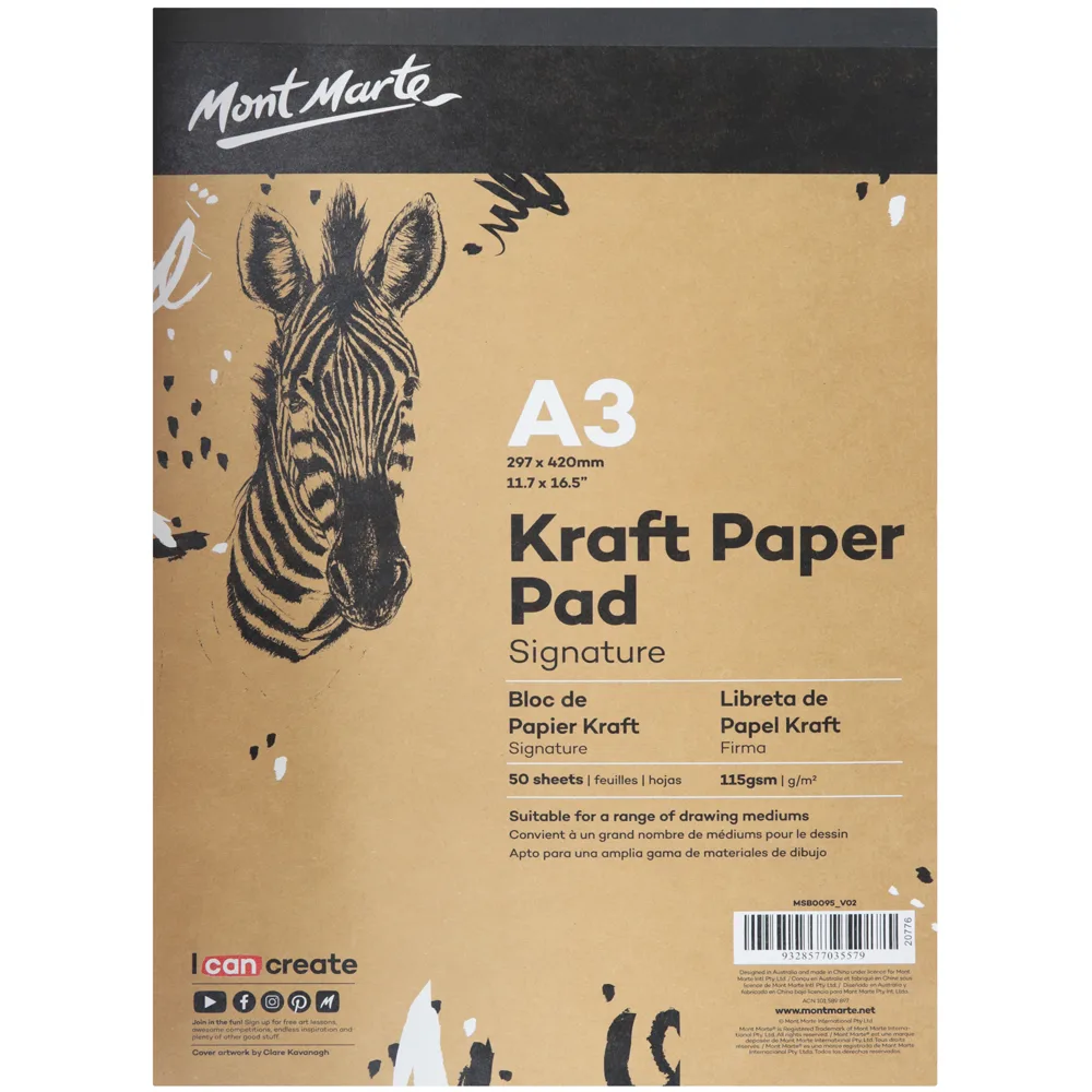 Kraft Paper Pad A3 - 50 arkir