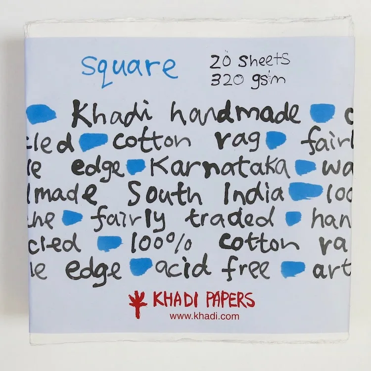 Handgerður listamannapappír – 20 arkir (30x30 cm)