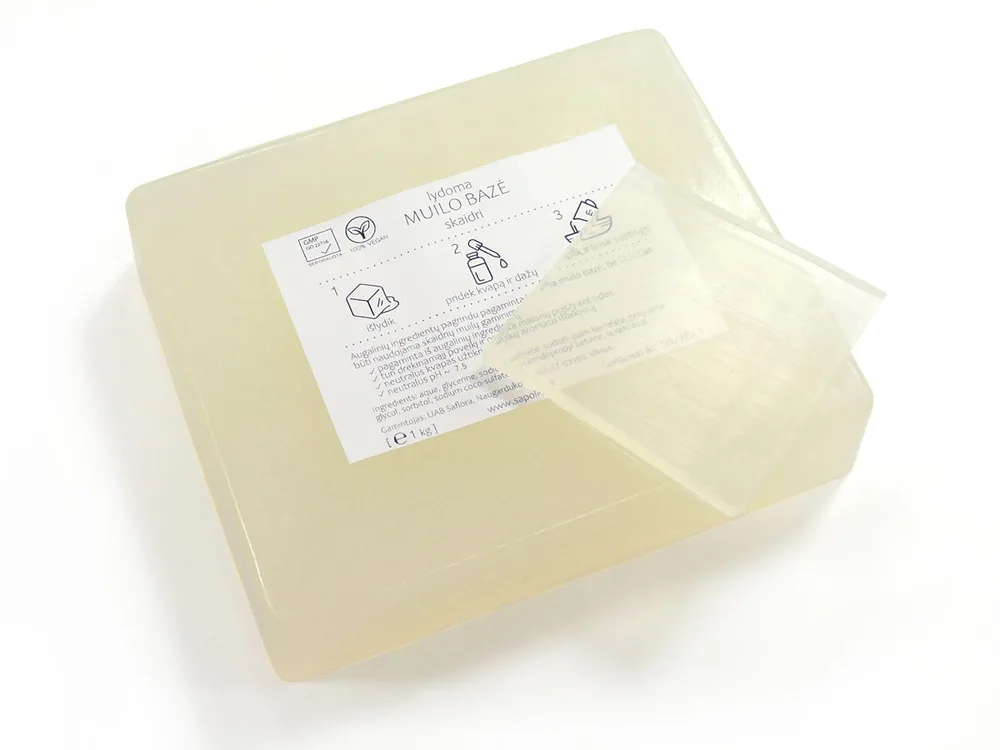 Sápumassi – Gegnsær (Transparent) – Án SLS (1 kg)