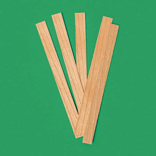 Medium Wood Wicks 5 stk fyrir 6.25 - 7.5 þvermál -