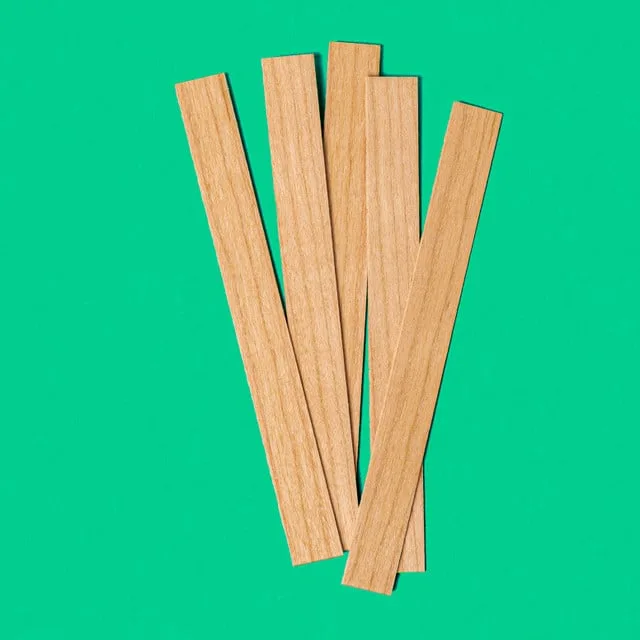 Large Wood Wicks 5 stk - fyrir 7.5 - 8.75 þvermál