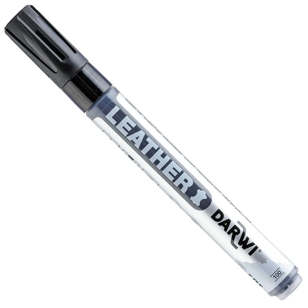 Leður túss - Leather marker - 2mm - Black -