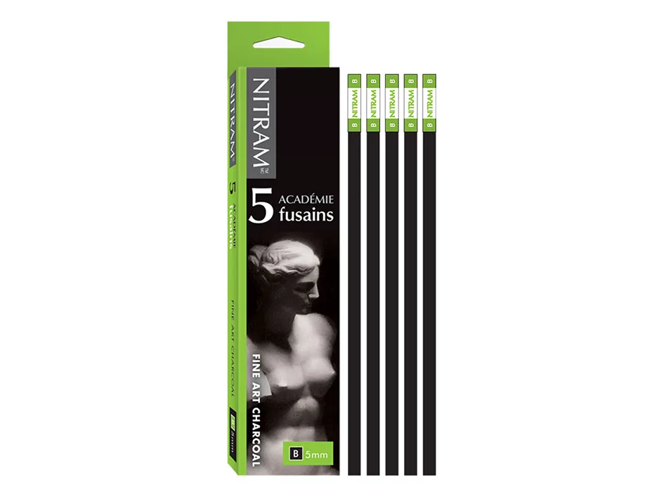 NITRAM Charcoal – B – 5x5x152mm – 5 pcs
