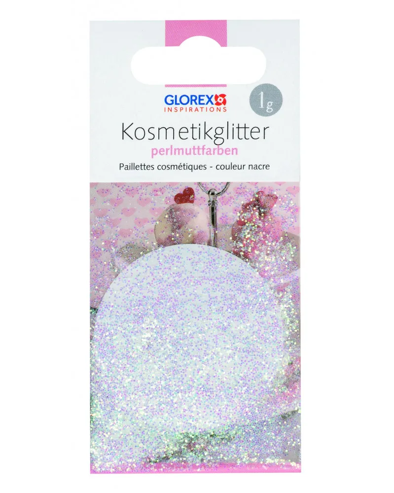 Glimmer fyrir sápur / Cosmetic Glitter MOP 1 gr (Perlumóðir)